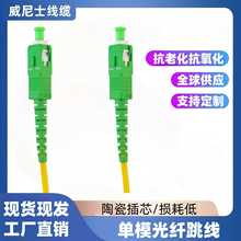 厂家批发广电级SC/APC-SC/APC-SM-3.0mm光纤跳线单模单芯尾纤跳线