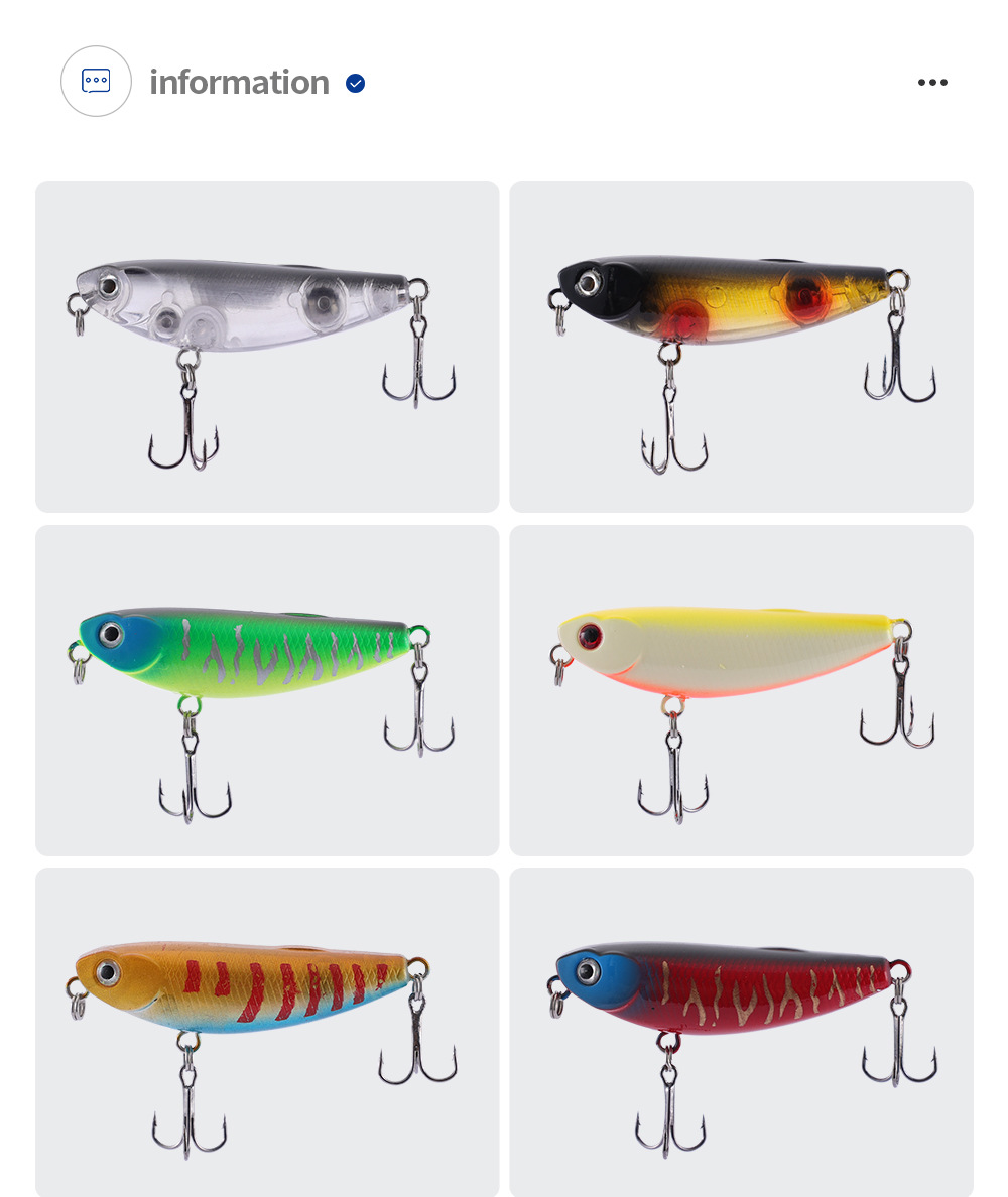 Floating Minnow Lures 55mm 5g Shiver Minnow Fishing Lure Hard Plastic Swiming Baits Fishing Tackle