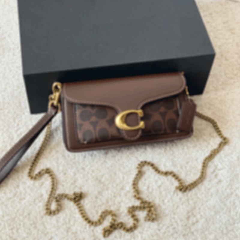 Kouc Family Women's Bag Tabby 18cm Mini Wine Bag Genuine Leather Chain Shoulder Crossbody Bag Fashionable Versatile Bag