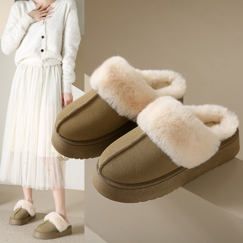 Damskor med öppen tå, stängd tå, höst- och vinterskor, lätta, maskintvättbara skor för sovrum, inomhusskor_voghion.com