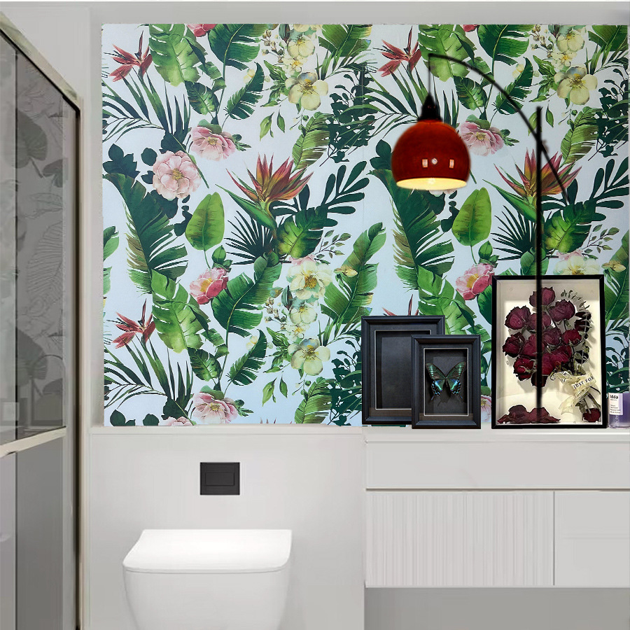 Yapay Yeşil Bitki Çiçek Kendinden Yapışkanlı Ev Dekorasyonu Yapı Malzemeleri TV Arka Plan Duvar Yatak Odası Oturma Odası_voghion.com