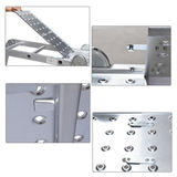 Внутренняя и наружная отделка порошкообразной порошковая лестница домохозяйственная алюминиевая сплава двусторонняя многофункциональная инженерная складная лестница производитель оптом