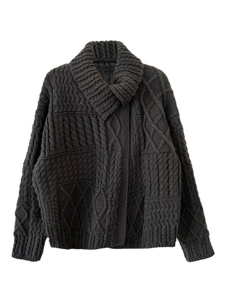 Woolen autumn small design three dimensional knitted sweater