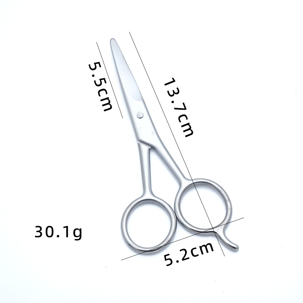 Spot al por mayor recortador de barba de acero inoxidable tijeras de barba para hombres tijeras de cejas de maquillaje tijeras de peluquería tijeras de belleza tijeras pequeñas