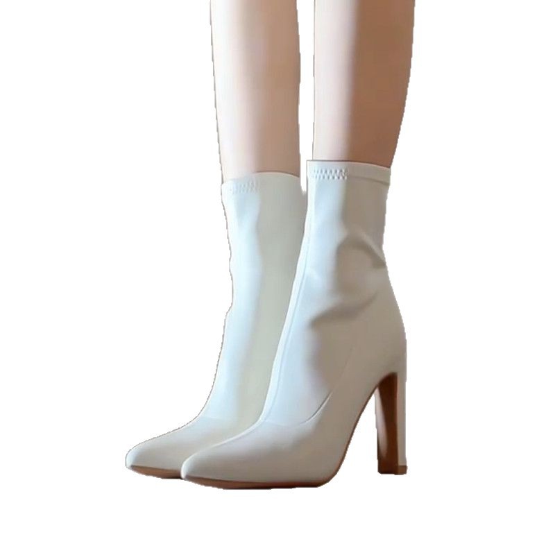 Damen Stiefeletten Mit Spitzer Kappe Und Absatz Für Den Winter_voghion.com