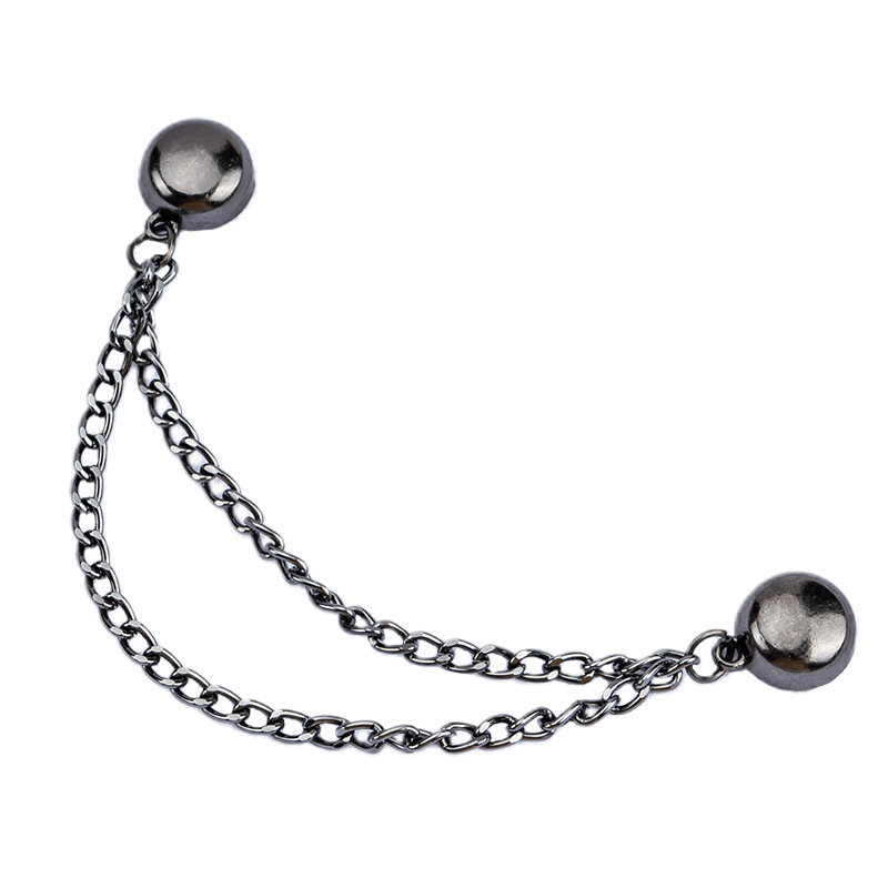 チェーンの磁気はズボンの足を引きずることを防ぎます。金属の磁気は袖口を固定します。