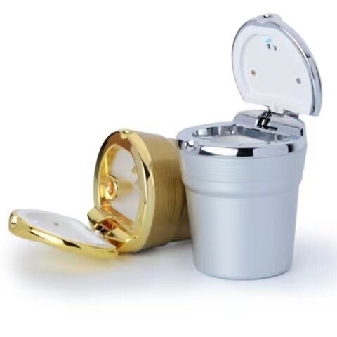 Factory direct sales car ashtray 7.5*8.8CM electroplated spray paint car ashtray car ashtray