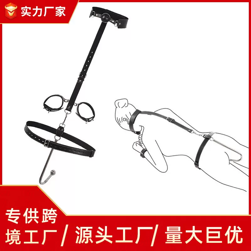 肛钩套装辅助强制束缚项圈捆绑手铐硅胶口塞自慰调教成人情趣用品