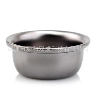 Matt Gun Color Supply Men's Shaving Razor Soap Bowl Foam Paste Cleansing Soap Bowl Alloy Shaving Bowl in Stock