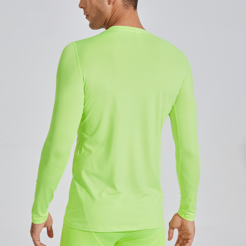Cross-border men's tight training PRO sports fitness running long-sleeved sweat-wicking quick-dry shirt T-shirt clothing