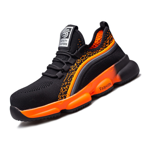 Zhengu cross-border labor protection shoes, anti-smash and anti-puncture, fly-textured breathable low-cut wear-resistant work shoes, men's shoes, safety shoes