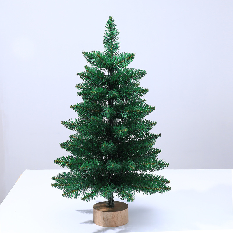 クリスマスミニ小型pe混合尖ったクリスマスツリーのショーウインドーのデスクトップ装飾品45/60cm暗号化|undefined