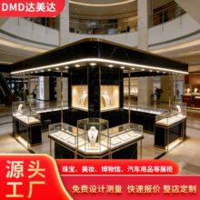 珠宝烤漆展示柜奢侈品展厅玻璃展柜黄金首饰专柜博物馆展柜定制