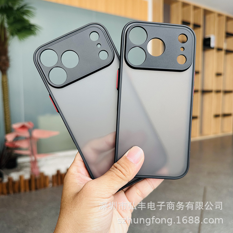 Suitable for Apple iPhone 16 Phone Case, Skin-Feel 17 Promax Protective Case, Transparent Frosted Ultra-Thin Straight Edge 15P