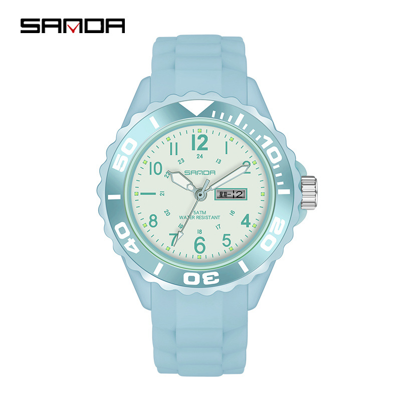 SANDA 1053 estilo reloj de cuarzo para hombres y mujeres estudiantes de secundaria fresco impermeable moda personalizada Reloj Deportivo Creativo
