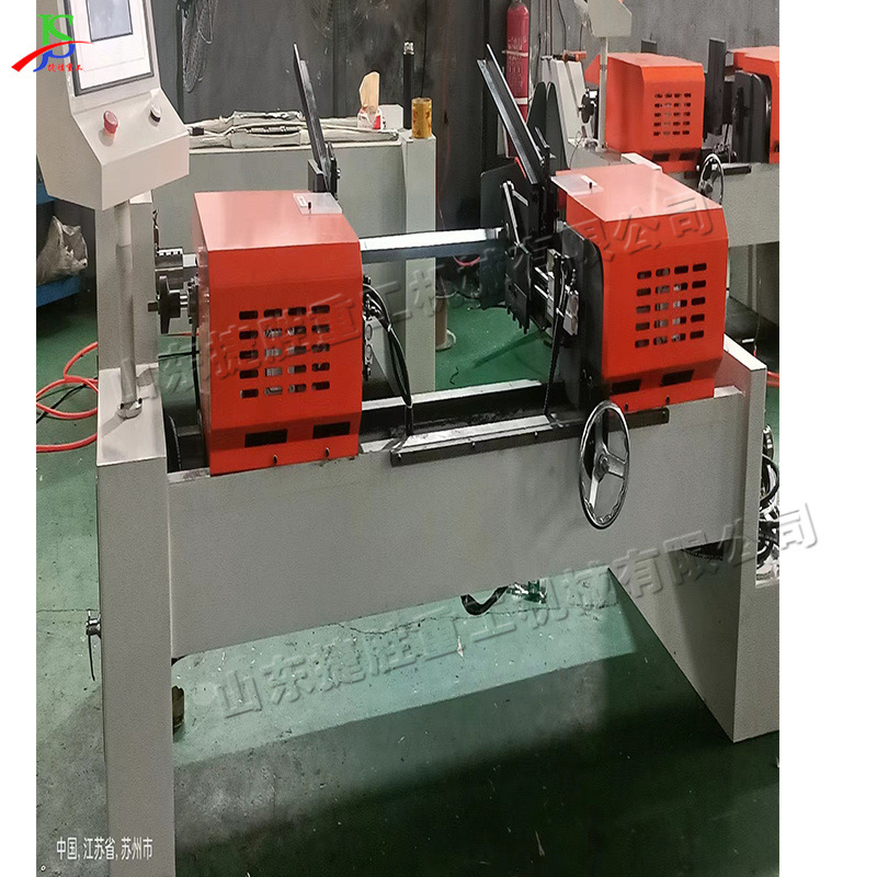 Equipo de biselado hidráulico de doble cabeza para máquina de molienda de barra redonda de alimentación automática