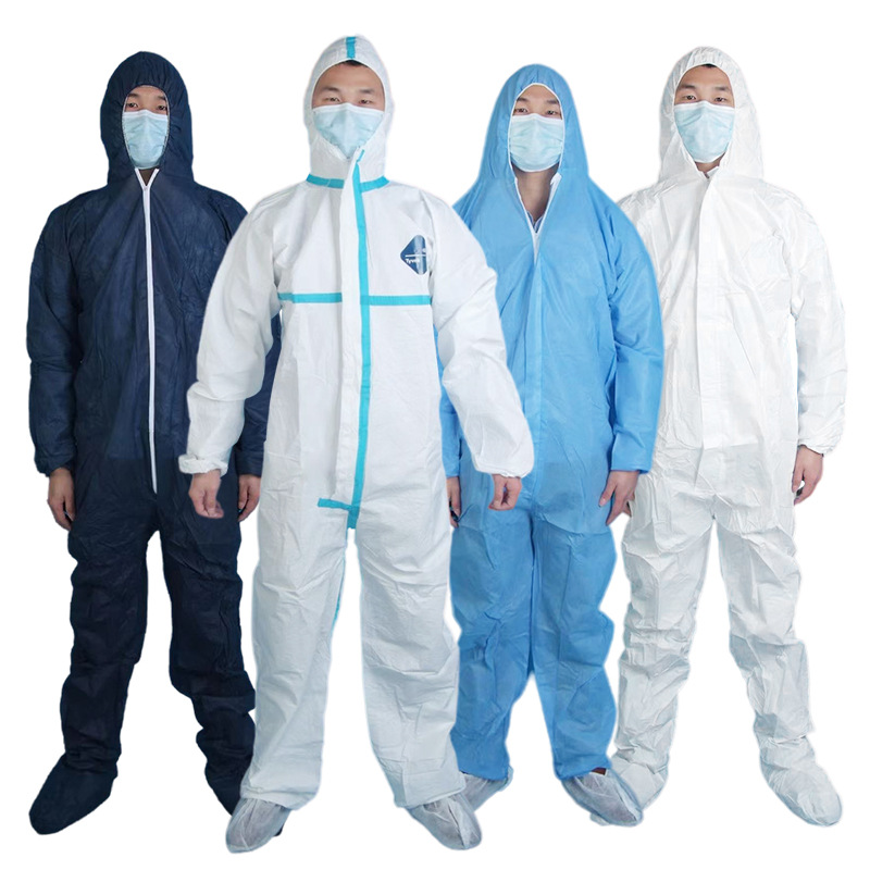 一次性防护服连体衣全身连体带帽防尘透气防水隔离衣猪场养殖农用