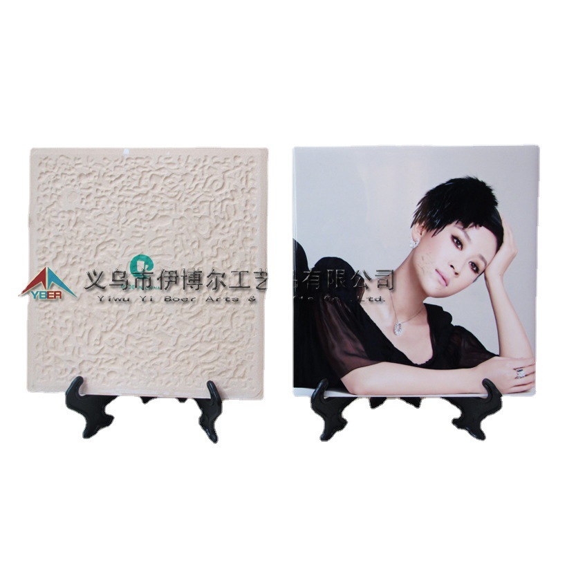 ��תӡ��ש15*15cm Ϳ���մɴ�ƬӰ��ɰ�ӡͼ��Ƭ��Ƭ����ǽ�ɰ�