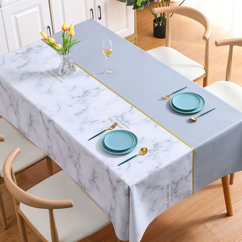 Benzhi light luxury home tablecloth ins windproof waterproof and oilproof tablecloth simple coffee table cloth tablecloth table mat home