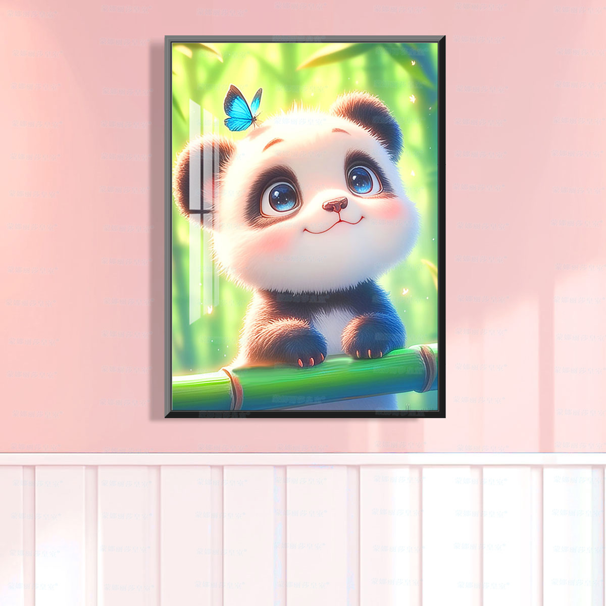 [Algodón importado] Mona Lisa Real Cutie Panda nuevo sistema de curación de animales bordado de hilo a mano image 2
