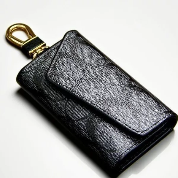 New cross-border fashion women's key bag, multifunctional soft leather key holder for men and women, large capacity car key organizer