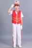 Red, white, short