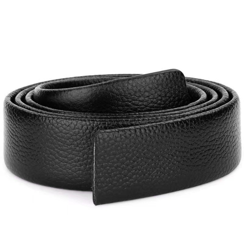 Belt for men, genuine leather without head, automatic buckle, two-layer cowhide belt, fast body, middle-aged youth, buckle-free trouser belt