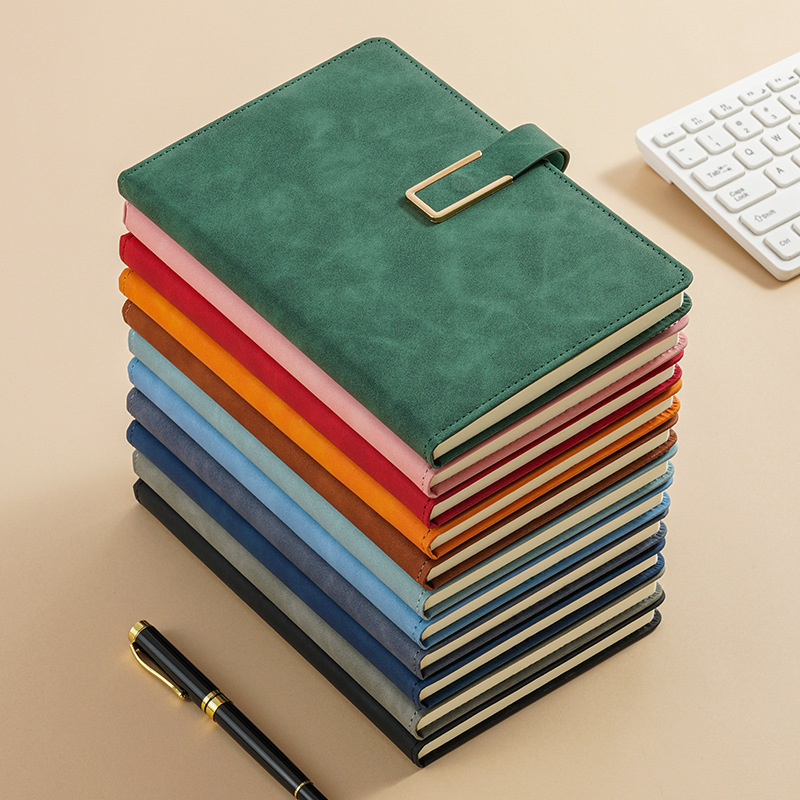 Business A5 Notebook Student Office Stationery Notepad U-Shaped Buckle Hard Copy Book Gift Box Set Custom Logo