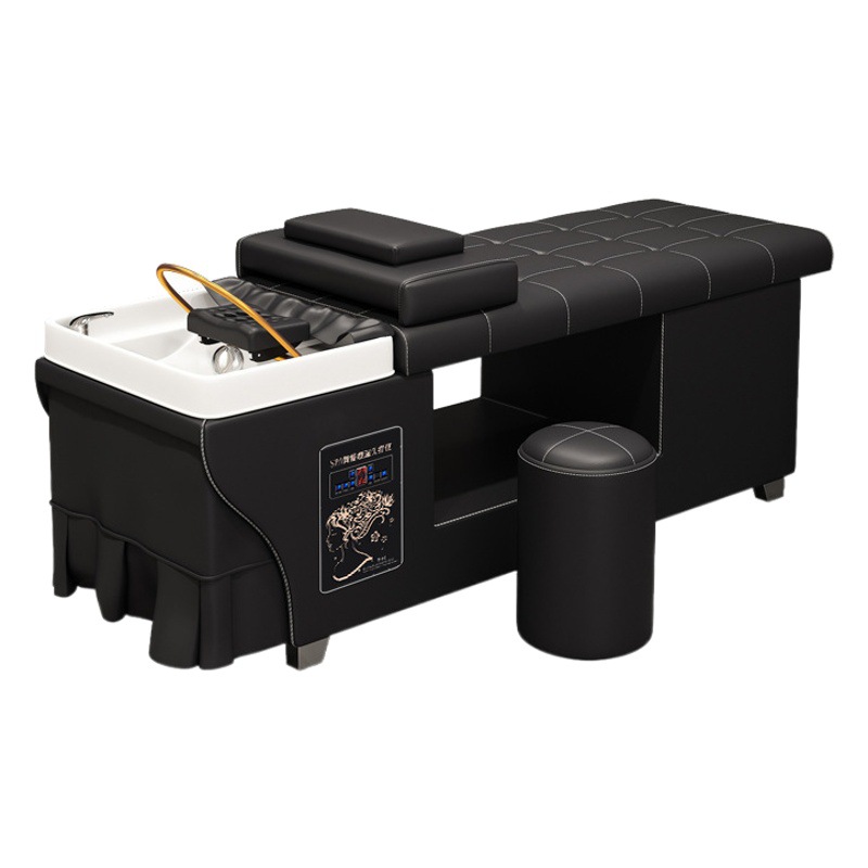 WS estilo tailandés circulación de agua cama de lavado de cabello barbería especial salón de belleza y salud masaje de orejas fumigación tratamiento integral de la cabeza