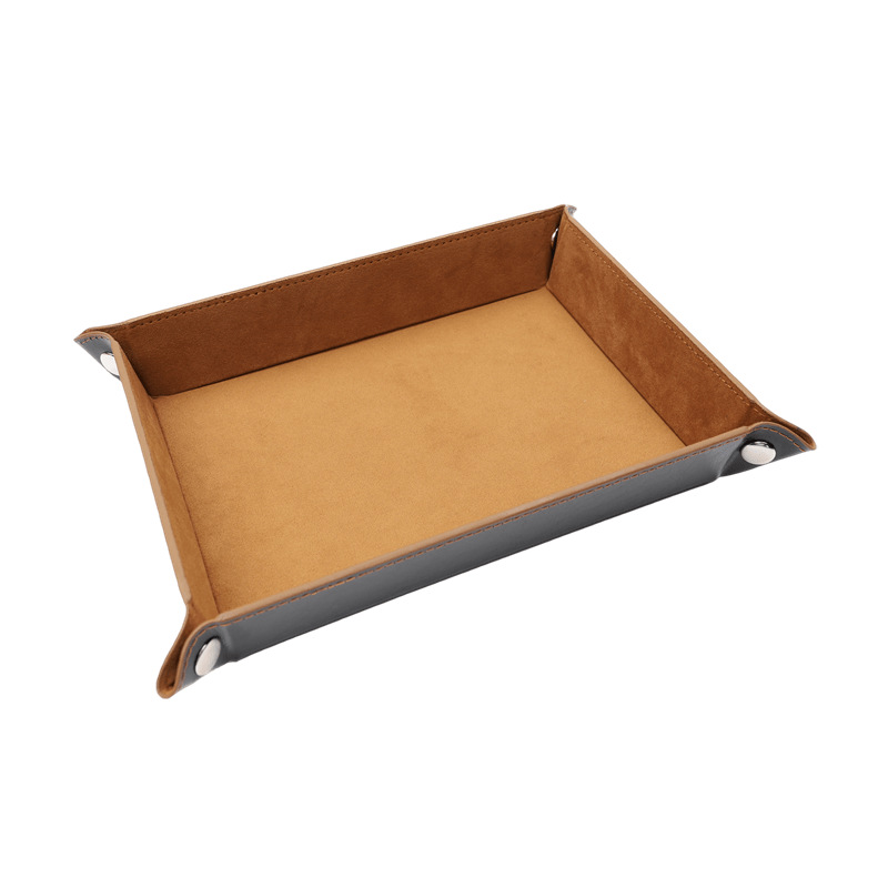 Una sola pieza de entrega en stock al por mayor de franela palillos Placa de cuatro esquinas plegable juego palillos placa bandeja de almacenamiento