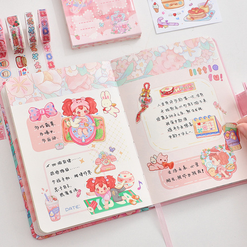 Internet celebrity ins style hand ledger set student ledger book gift box girl heart ancient style hand ledger gift box wholesale printing