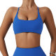 Cross back sports underwear brushed nude yoga clothes running fitness bra quick-drying yoga vest 8120