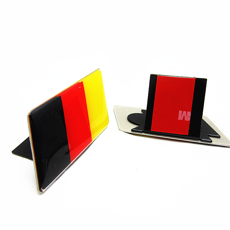 Modified Universal German Flag Center Grille Emblem VW GTI Golf Car Sticker_voghion.com