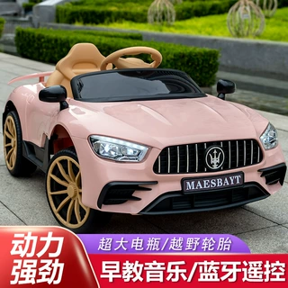 新款儿童电动车宝宝四轮汽车可坐人男女小孩婴儿玩具遥控充电跑车