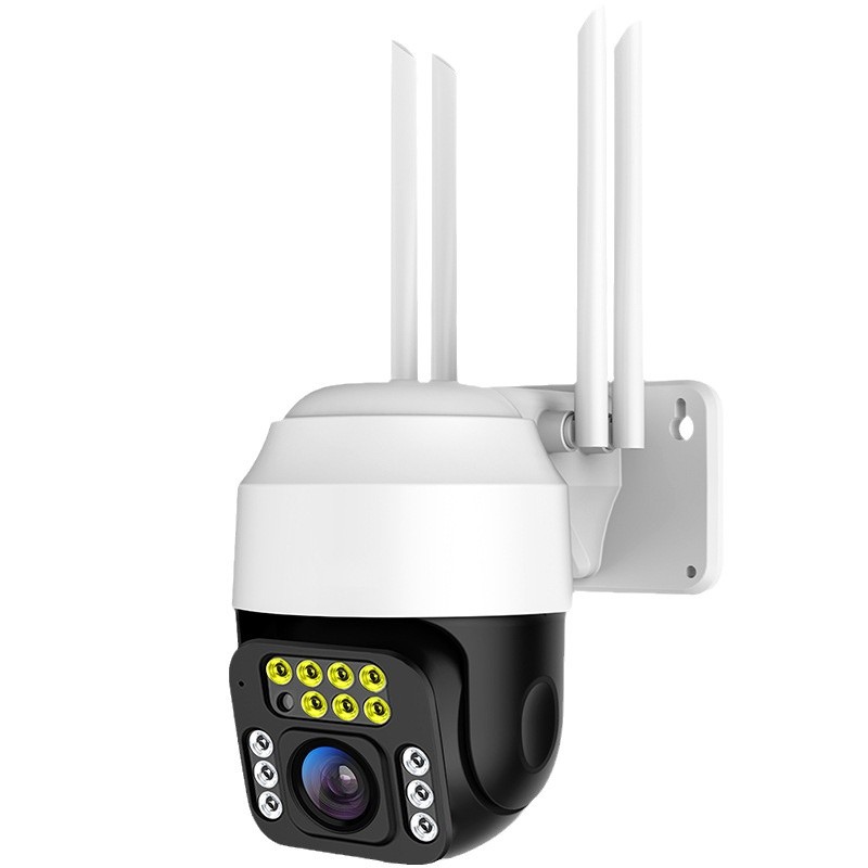 Monitor de visión nocturna de 360 grados, cámara inalámbrica de alta definición, monitoreo para el hogar, exterior, interior, cámara de red 4g