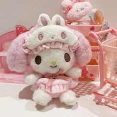美乐蒂背包挂件HelloKitty公仔睡衣眼罩挂饰kt凯蒂猫钥匙扣挂件