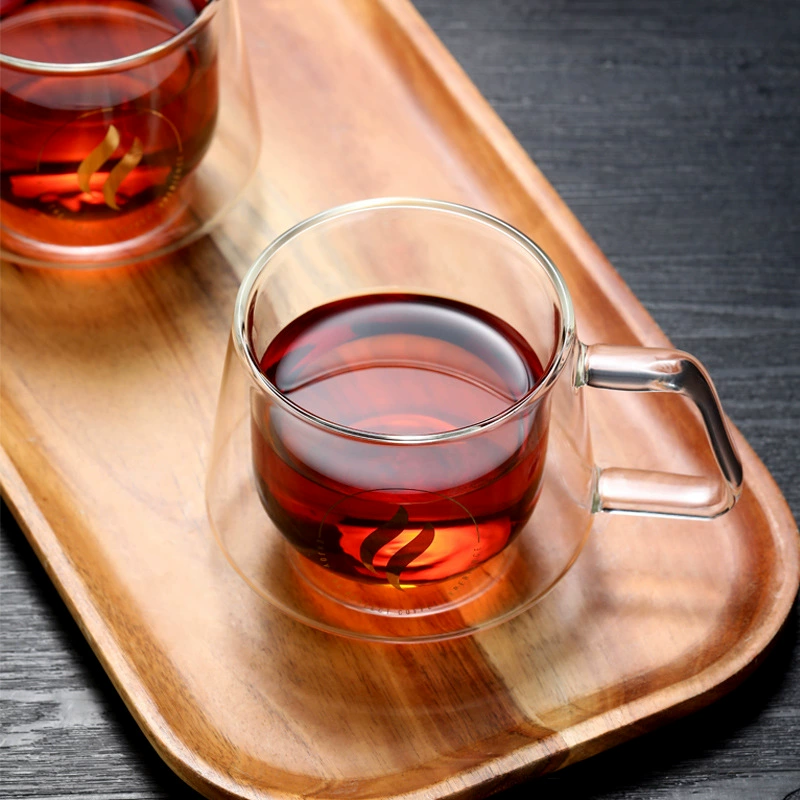 瀛都 Glass coffee transparent tea cup from pearl, increased thickness