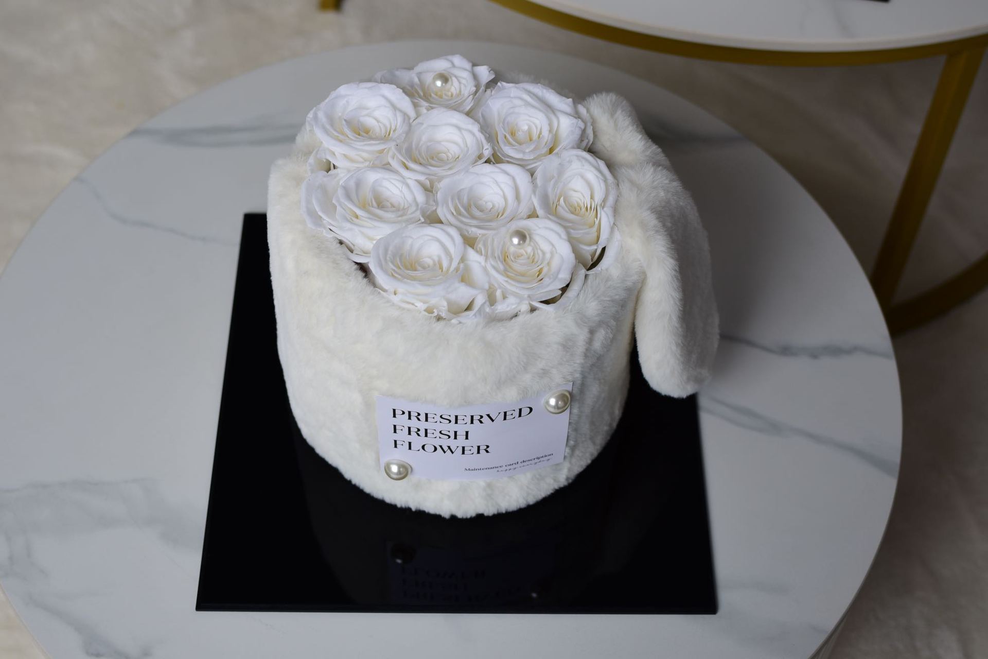 화이트 포옹 버킷 27*27*25cm