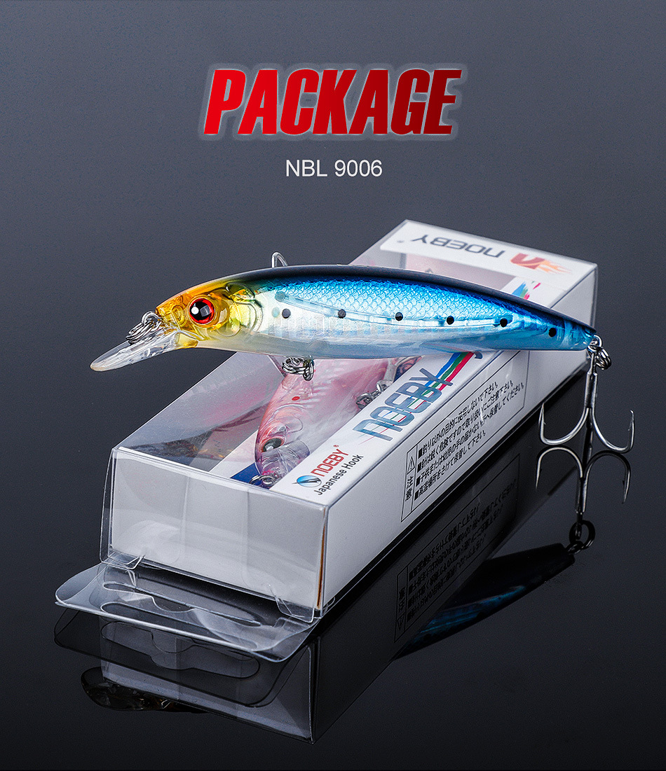 Sinking Minnow Lures Shallow Diving Minnow Baits Bass Trout Fresh Water Fishing Lure