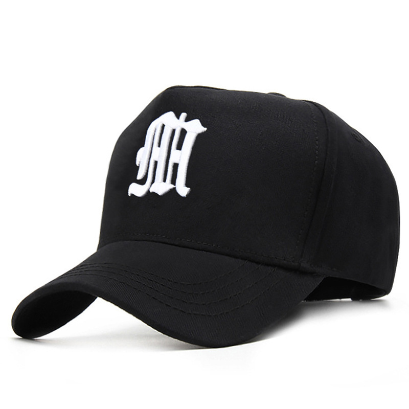 高い帽子の男性の大きいサイズの野球帽の秋の大きい頭の周りの刺繍の純綿のアヒルの舌の帽子の潮は顔の小さい日よけの帽子を現します。