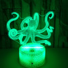 Creative touch table lamp, LED night light, suitable for import, 3D, remote control, 16 colors