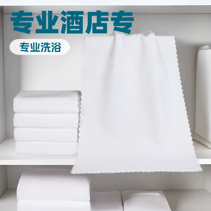 Одноразовое банное полотенце для массажа ног в отелях, гостевых домах и на сувенирных базах, оптовая продажа белых квадратных полотенец, однотипные, впитывающие и быстросохнущие