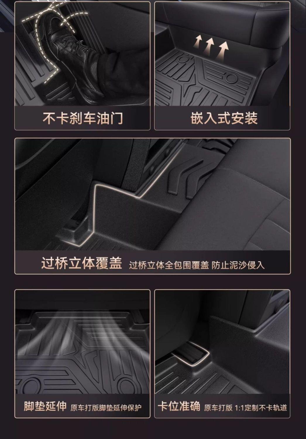 Suitable for Changan CS55/PLUS TPPE car floor mats, upgraded with 3D particles, non-slip, full coverage, waterproof, wear-resistant, and eco-friendly