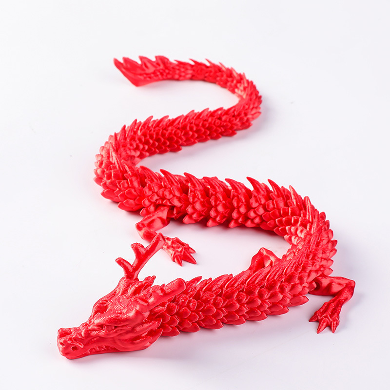 Adorno de Dragón Impreso en 3D de Plástico PLA Descompresivo para Decoración