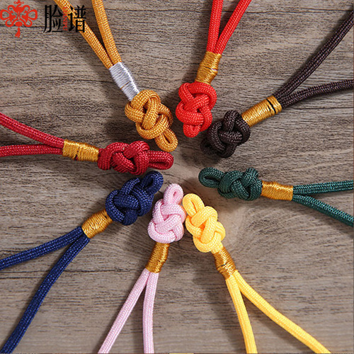 Small Chinese knot, sling, button knot, hand-made rope, woven jade, rope, pendant, rope, mobile phone pendant