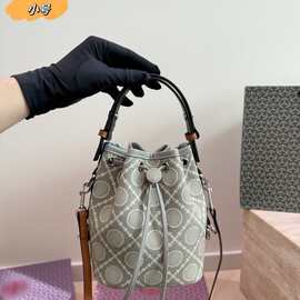 原单TB包新款79487T MONOGRAM中号迷你大号提花斜挎水桶包女包