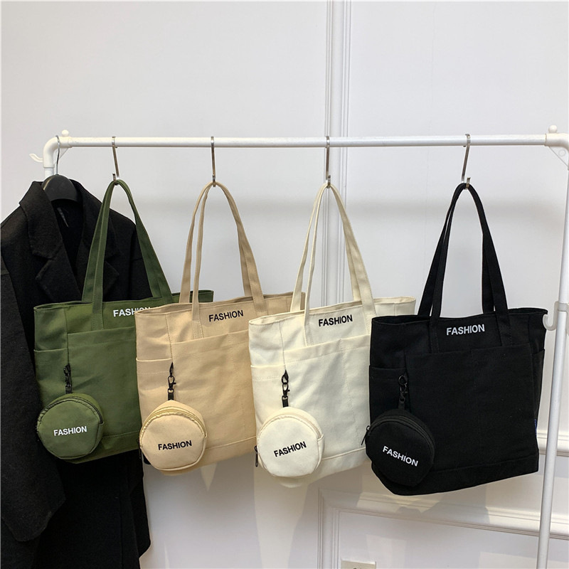 Bolsa de gran capacidad para mujeres 2026 nuevo estilo coreano in-modes simple bolso de clase bolso de hombro para estudiantes universitarios