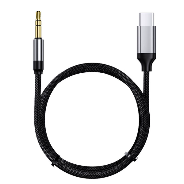 AUX audio cable typec interface 1 meter [black, gray]