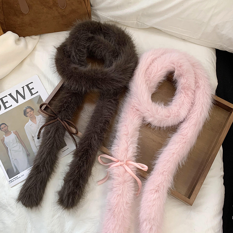 Bufandas femeninas de imitación de cabello de cabello