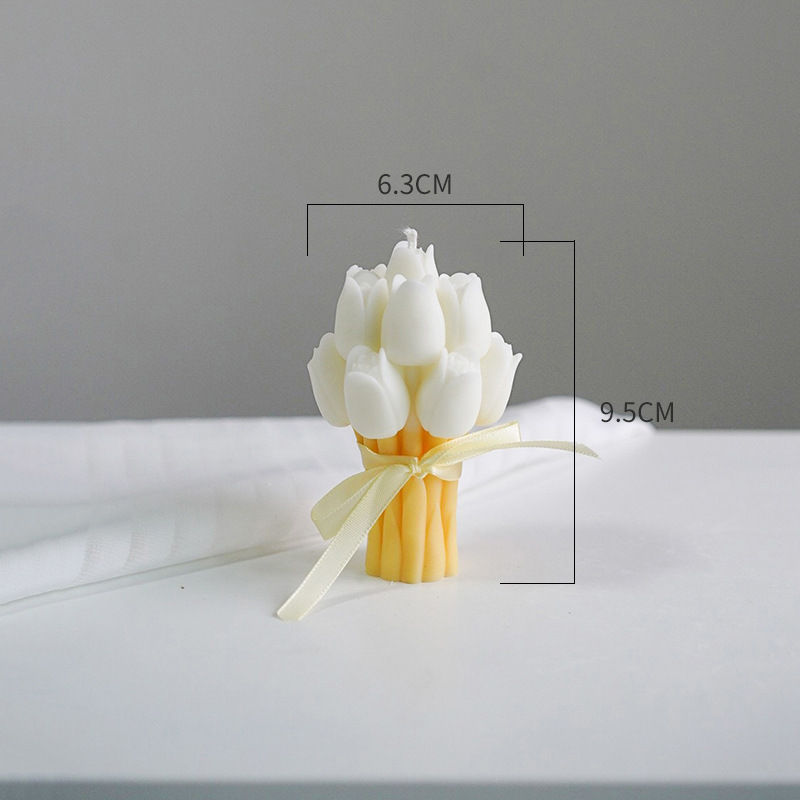 Tulipanes, flores, flores, velas de aromaterapia, velas de atmósfera, regalos de San Valentín, decoraciones de velas de aromaterapia